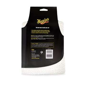 Meguiar's X32 Microfiber Wash Mitt, Super-Thick Reusable Wash Mitt for Ultimate Finish