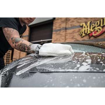 Meguiar's X32 Microfiber Wash Mitt, Super-Thick Reusable Wash Mitt for Ultimate Finish
