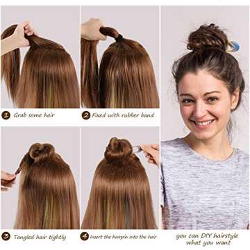 Stylish WILLBOND 8 Piece Metal Hair Pin Set for Women