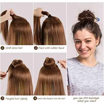 Stylish WILLBOND 8 Piece Metal Hair Pin Set for Women