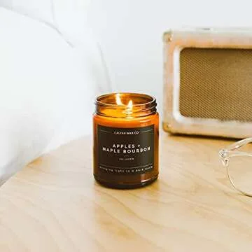 Premium Apples & Maple Bourbon Soy Candle | 40+ Hour Burn