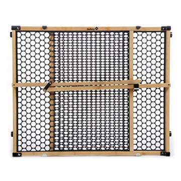 Safety 1st Eco-Friendly Nature Next Bamboo Baby Gates for Doorways, No Drill Baby Gate with Door, Do...