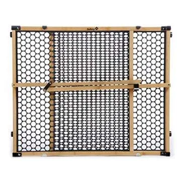 Safety 1st Eco-Friendly Nature Next Bamboo Baby Gates for Doorways, No Drill Baby Gate with Door, Do...