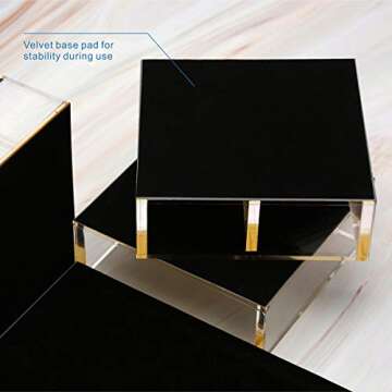 Stylish EXPUTRAN Acrylic Desk Organizer 4-Piece Kit