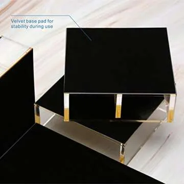 Stylish EXPUTRAN Acrylic Desk Organizer 4-Piece Kit