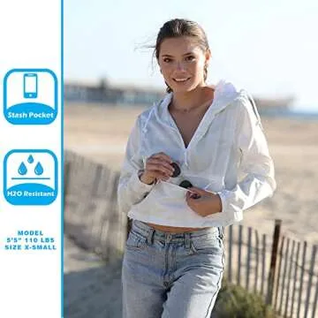 Global Blank Cropped Jacket - Stylish Windbreaker for Women