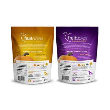 Fruitables Pumpkin Dog Treats, Variety Pack Of 5