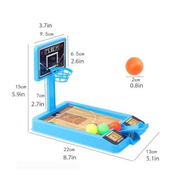 2 PACK Basketball Game Toys, Tabletop Basketball Shooting Game for Kids and Adults, Desk Games for O...