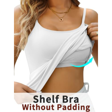 V FOR CITY 3 Pack Cotton Camisoles for Women - Adjustable & Comfy