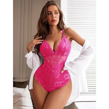 Avidlove Women's Sexy Lace Bodysuit for Valentine's Day