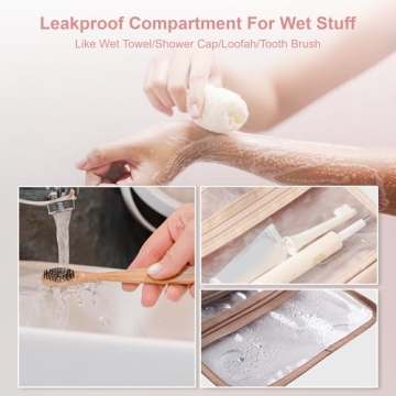 Everfun Travel Toiletry Bag - Stylish & Leakproof Organizer