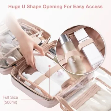 Everfun Travel Toiletry Bag - Stylish & Leakproof Organizer