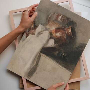 Vintage Art Prints Cottagecore Decor - Set of 5 Neutral Aesthetic Wall Art