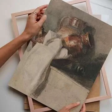 Vintage Art Prints Cottagecore Decor - Set of 5 Neutral Aesthetic Wall Art