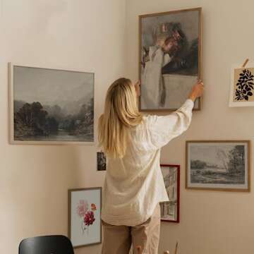 Vintage Art Prints Cottagecore Decor - Set of 5 Neutral Aesthetic Wall Art