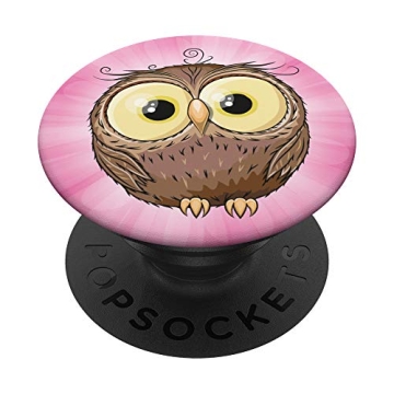 Cute Owl PopGrip for Phone with Swappable Top