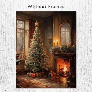 Vintage Christmas Wall Art Print - Santa Decor