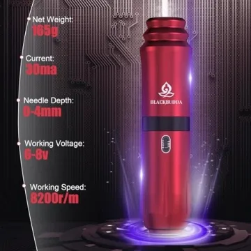 Blackbudda Tattoo Kit for Beginners and Pros - Complete Set