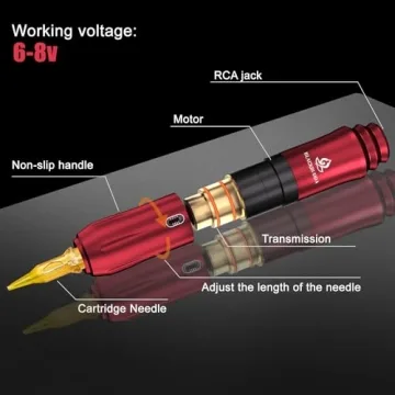 Blackbudda Tattoo Kit for Beginners and Pros - Complete Set