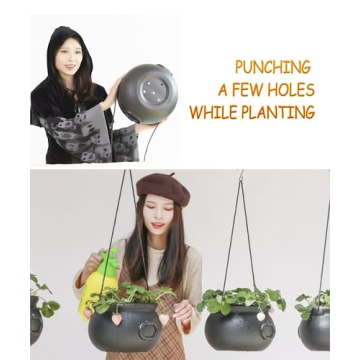 GLOCAMPING 5 in 1 Plastic Witch Cauldron Kettle Set