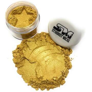 Stardust Micas Pigment Powder Cosmetic Grade Colorant for Makeup, Soap Making, Epoxy Resin, DIY Craf...