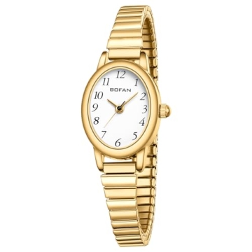 BOFAN Women's Gold Watch - Elegant, Waterproof & Stylish