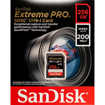 SanDisk 256GB Extreme Pro Memory Card Bundle for Canon DSLRs