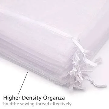 Akstore Organza Gift Bags - 50Pcs Elegant Pouches for Gifting