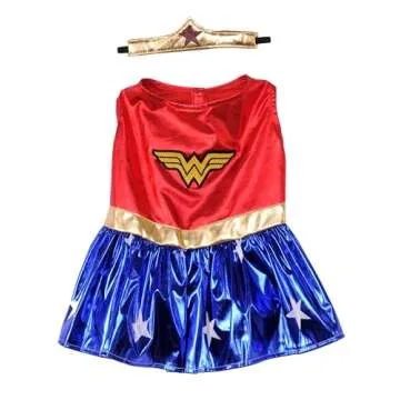 Rubies Costume DC Heroes and Villains Collection Pet Costume, Small, Wonder Woman