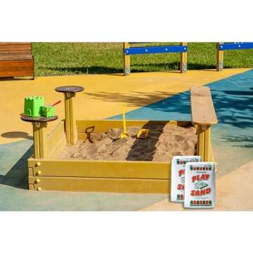 Quikrete Sandbox Play Sand – Outdoor Kids Filtered Playsand for Sand Box – Screened, Washed and Dried Tan Color - 50 Pounds