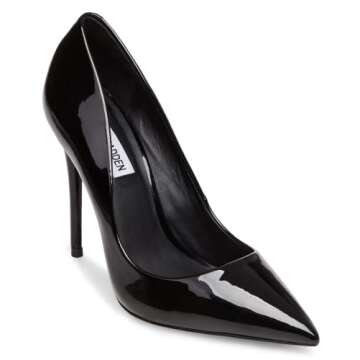 Steve Madden Women's Daisie Pump, Black Patent, 7