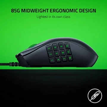 Razer Naga X Wired MMO Gaming Mouse with 18K DPI Optical Sensor