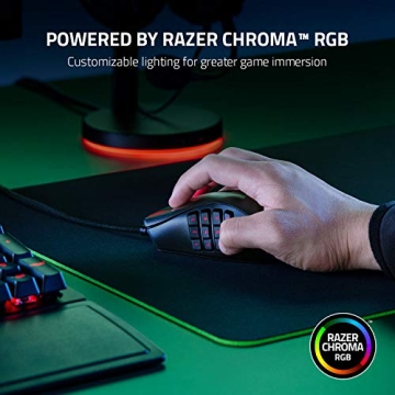 Razer Naga X Wired MMO Gaming Mouse with 18K DPI Optical Sensor