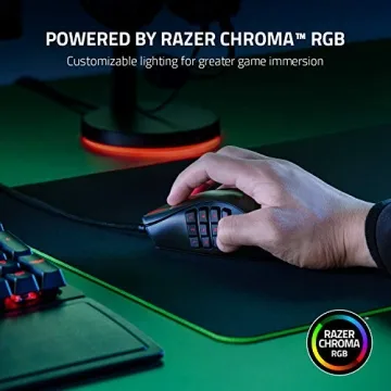 Razer Naga X Wired MMO Gaming Mouse with 18K DPI Optical Sensor