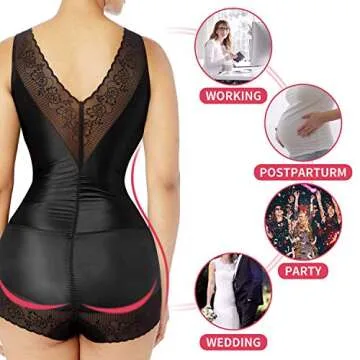 MYSEXY Body Shaper Bodysuit Seamless Tummy Control for Women