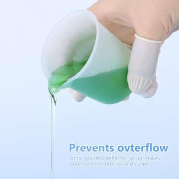 Silicone Measuring Cup Resin Mixing Kit - 12PCS Included