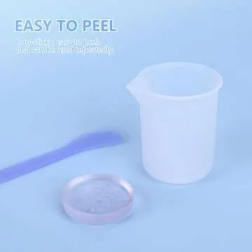 Silicone Measuring Cup Resin Mixing Kit - 12PCS Included