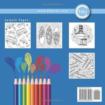Surf's Up Dude: The Adult Coloring Book Featuring Relaxation & Meditation Designs for Surfers (Color...