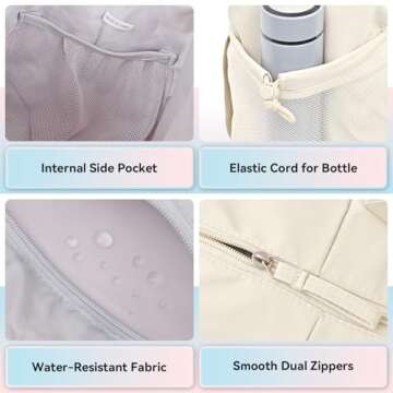 MAXTOP Gym Bag for Women Yoga Tote Bag with Adjustable Yoga Mat Holder Travel Duffle Bag Weekender Carry on Overnight Bags with Wet Pocket Gym Tote Bag for Dance Workout Sport