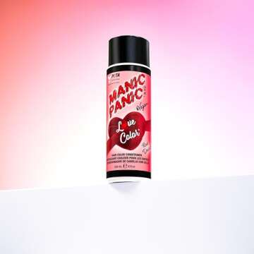 MANIC PANIC Love Colors Red Desire Color Depositing Conditioner for Vibrancy and Hydration - Warm Vibrant Red Hair Color - Vegan, Ammonia and Gluten-Free (8oz)