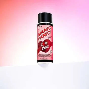 MANIC PANIC Love Colors Red Desire Color Depositing Conditioner for Vibrancy and Hydration - Warm Vibrant Red Hair Color - Vegan, Ammonia and Gluten-Free (8oz)