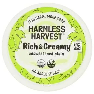 HARMLESS HARVEST Organic Unsweetened Plain Rich & Creamy Coconut Yogurt, 24 OZ