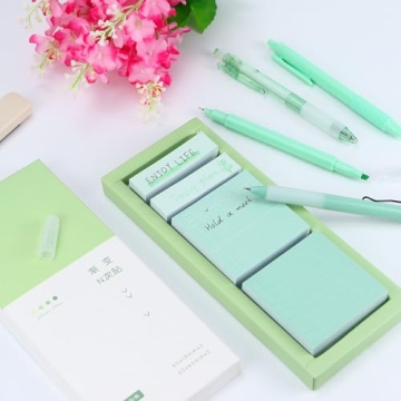 Colorful 8pcs Book Annotation Kit, Sticky Notes & Pens