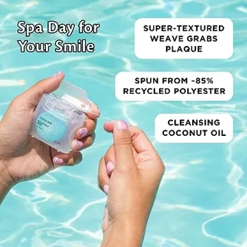 Cocofloss Woven Dental Floss, Dentist-Designed Mint Waxed