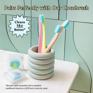 Cocofloss Woven Dental Floss, Dentist-Designed Mint Waxed