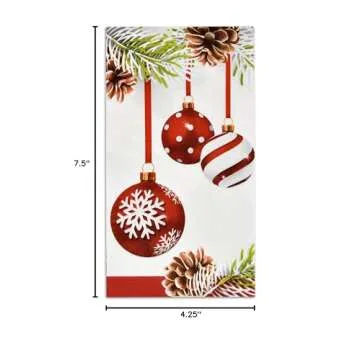 Elegant Disposable Christmas Guest Napkins for Holiday Parties
