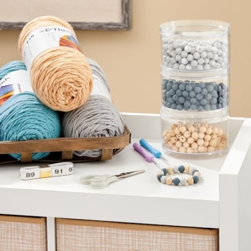 Stackable Clear Plastic Containers for Beauty Supplies | Made in USA