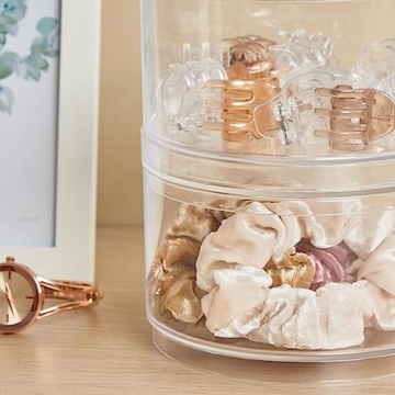 Stackable Clear Plastic Containers for Beauty Supplies | Made in USA