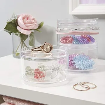 Stackable Clear Plastic Containers for Beauty Supplies | Made in USA