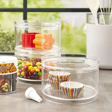 Stackable Clear Plastic Containers for Beauty Supplies | Made in USA